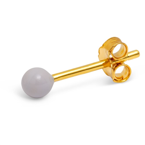 LULU COPENHAGEN FÄRG BALL EAR STUD GRÅ